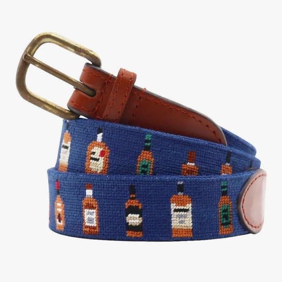 Smathers & Branson Other - Smather’s and Branson Bourbon Bottle Needlepoint Belt Golf Preppy Old Money